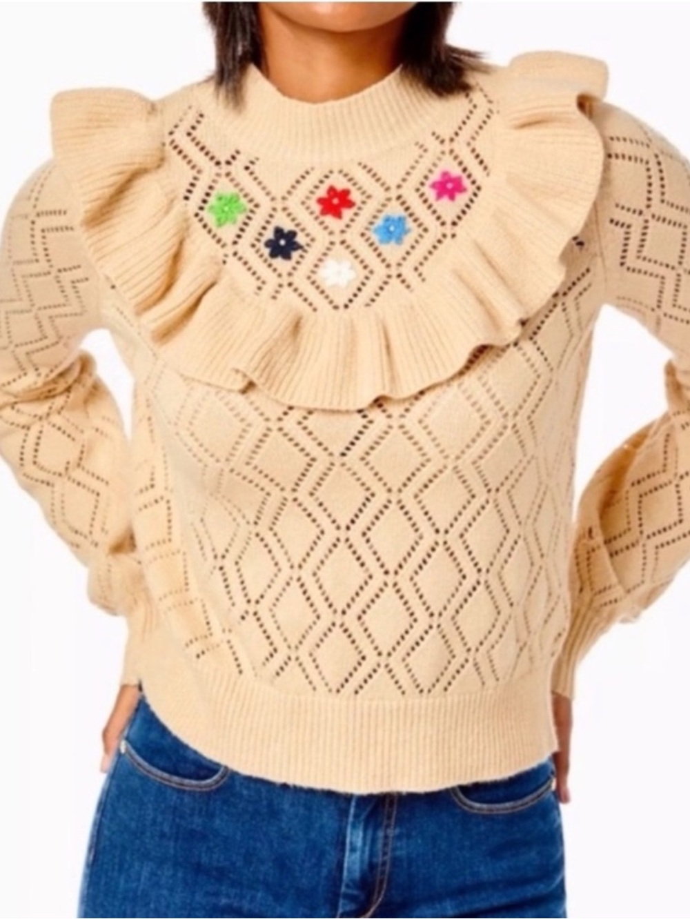 Lilly Pulitzer Open Back Knit
Sweater Size Large